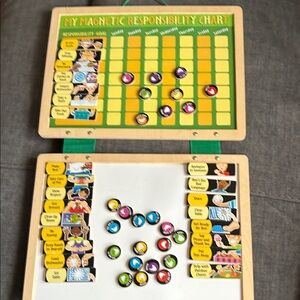 Melissa and Doug Magnetic Responsibility Chart with Colorful Magnets